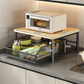 🍳📦 Estante Microondas 2 Niveles – Cajón Deslizante, Acero Resistente y Organizador Perfecto para Cocinas Pequeñas 🏠✨