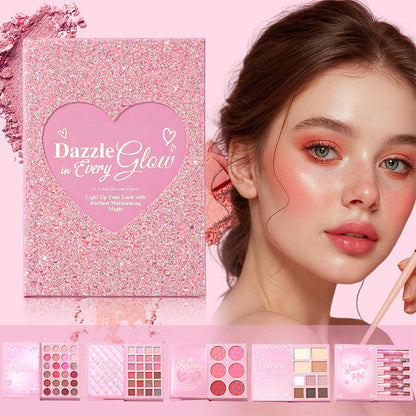 🎉✨️¡Increíble 57% de descuento! 💄 Recomendado por maquilladores profesionales. 👱🏻‍♀️ ¡Una sola paleta para crear un maquillaje completo! Set de Paleta de Maquillaje Todo en Uno