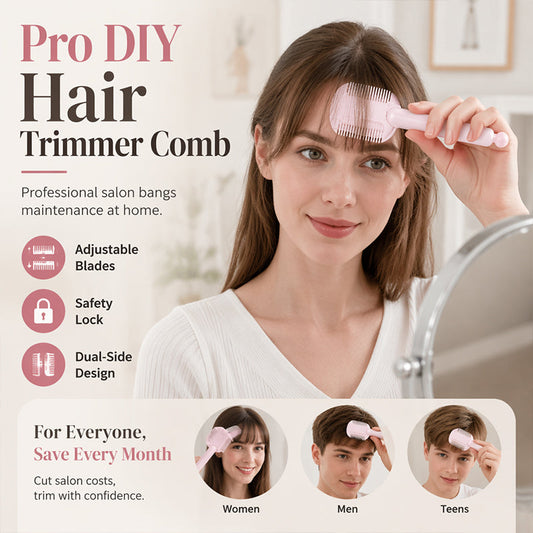 💇‍♀️✨ Peine de Desfilado DIY – Cuchilla Ajustable, Rebaja el Volumen al Instante y Look de Peluquería en Casa 🏠✂️