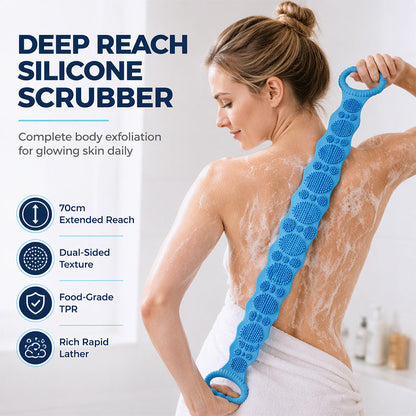 🧼 Correa de baño TPE de largo alcance para espalda, cuello y pies