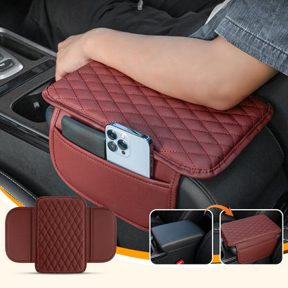 📢📢 ¡50% DE DESCUENTO! 🚗 Cojín elevador universal de cuero para el apoyabrazos del auto – mayor comodidad y una posición elevada para apoyar el brazo.