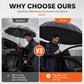 ☂️¡AHORA CON UN 50 % DE DESCUENTO! Paraguas plegable extragrande: 130 cm, 12 varillas, resistente al viento y con cierre inverso, protección solar UPF50+ para toda la familia, los desplazamientos diarios y las actividades al aire libre