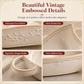 ✨ ¡50 % DE DESCUENTO! Fuente de cerámica retro con compartimentos: diseño vintage en relieve, dos compartimentos para separar salsas y guarniciones, apta para microondas. ¡Una cena elegante para cualquier ocasión! ❤️✅