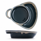 ✨ ¡50 % DE DESCUENTO! Fuente de cerámica retro con compartimentos: diseño vintage en relieve, dos compartimentos para separar salsas y guarniciones, apta para microondas. ¡Una cena elegante para cualquier ocasión! ❤️✅