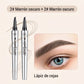 💥COMPRA 1 RECIBE 1 GRATIS🎉Lápiz de cejas de alta calidad 3D impermeable microblading 4 punta de tenedor lápiz de tatuaje