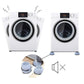 Støtsikkert vaskemaskinstativ (4 stk)